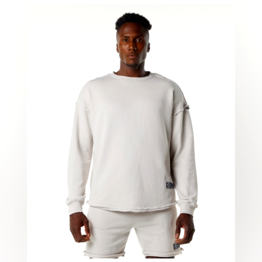 Alphalete Athletics - Very Terry Pullover Crewneck - M - Moonstone